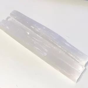 Selenite raw wand