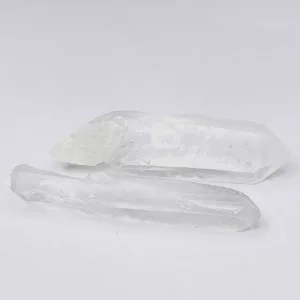 Clear large quartz crystal points