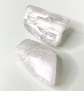 pink kunzite tumbled crystal